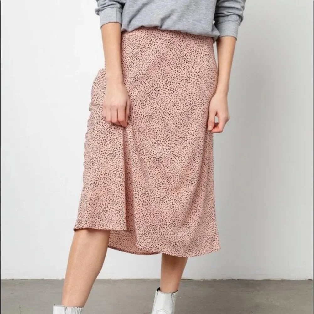 Rails Anya Rose Spotted Lined Midi Skirt